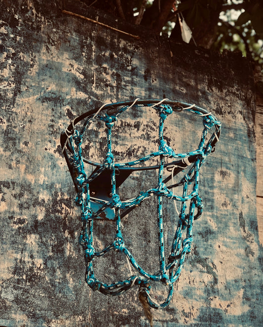 a piece of art is hanging on a wall