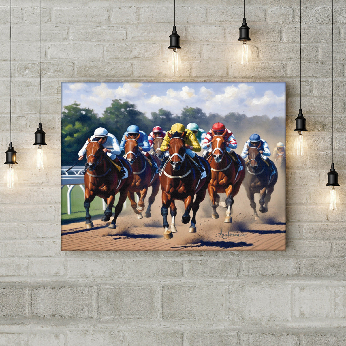 Horse Racing Paintings and Pictures:  High-Quality Equestrian Wall Art