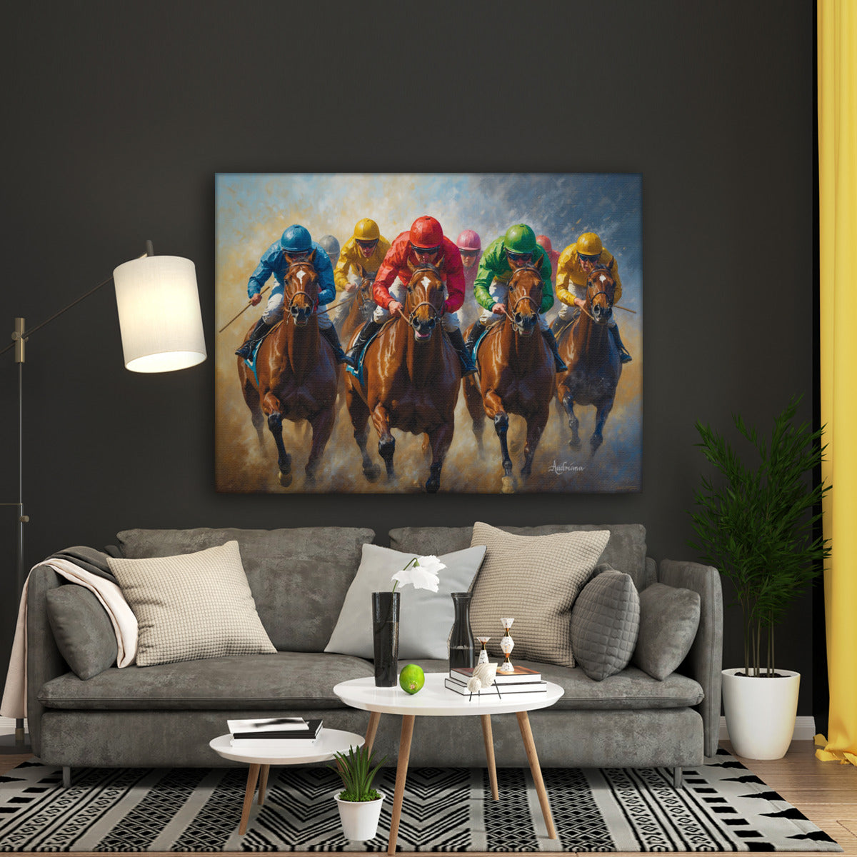 Horse Racing Riding Pictures Paintings for Sale: Capturing the Thrill in High-Definition Canvas Art