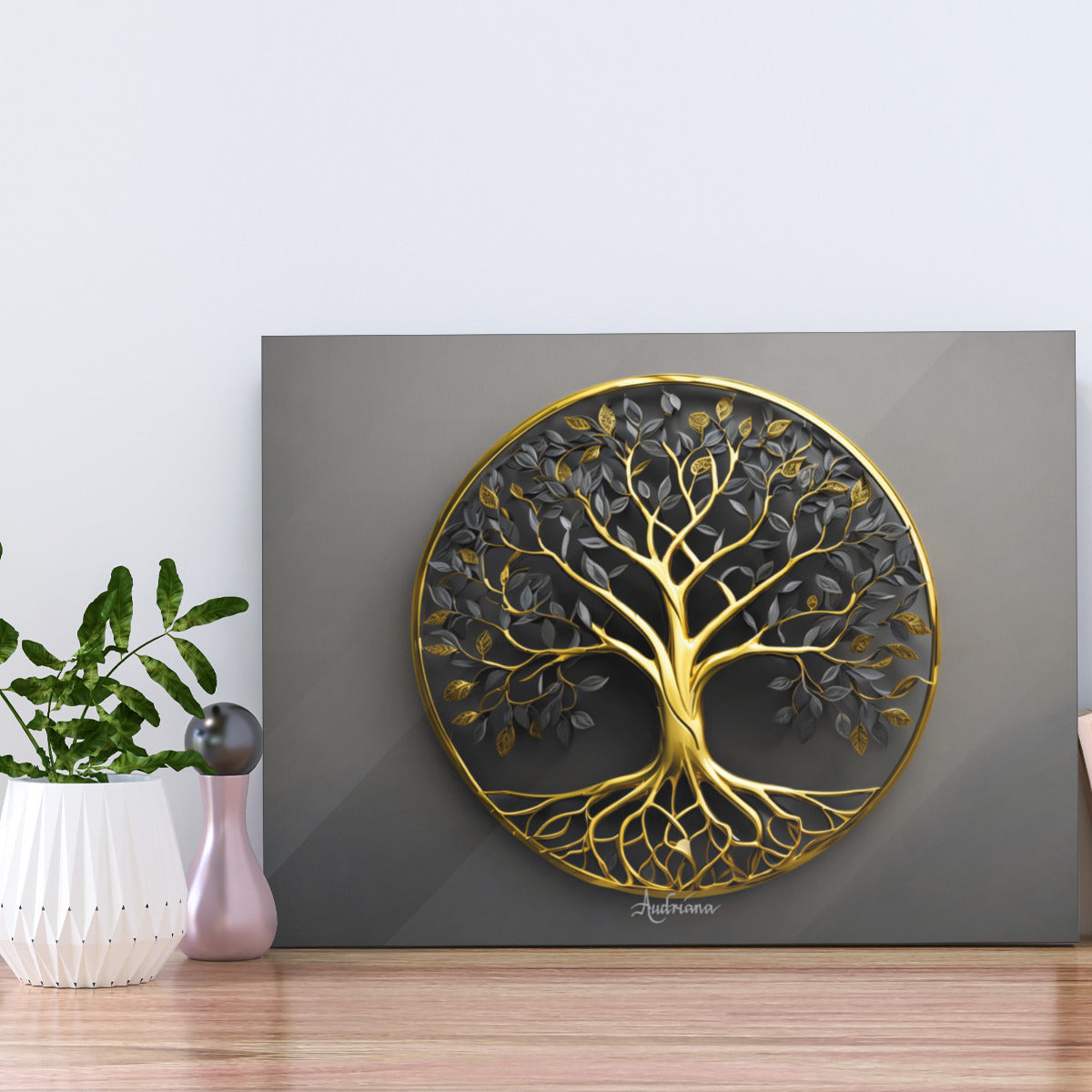 Large Tree of Life Black Metal Art Wall Art Decor: Perfect for Living Room, Bedroom, Bathroom, and Outdoor Spaces