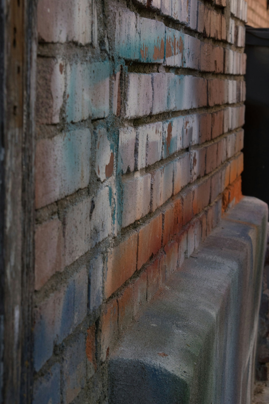 brown and white brick wall