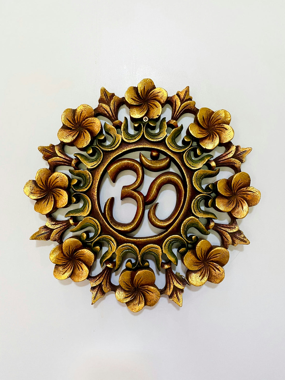 brown and black floral wall decor
