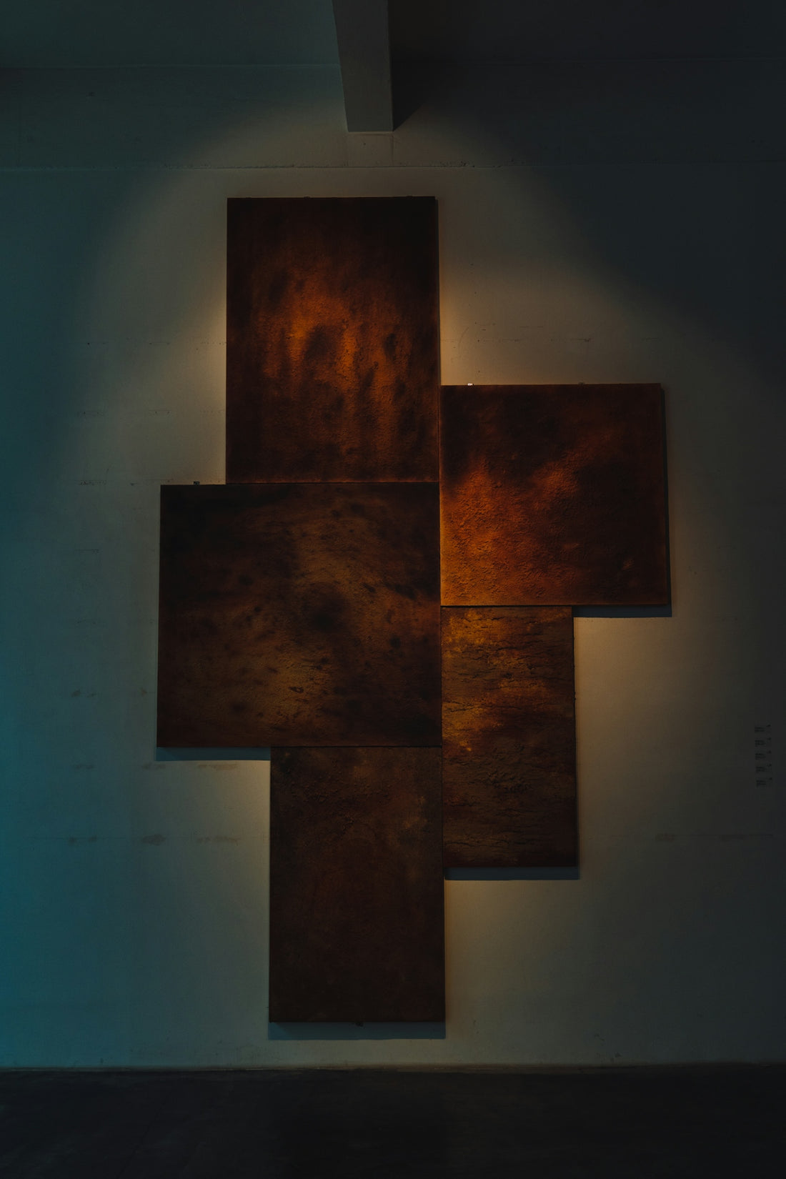 brown wooden wall mounted decor