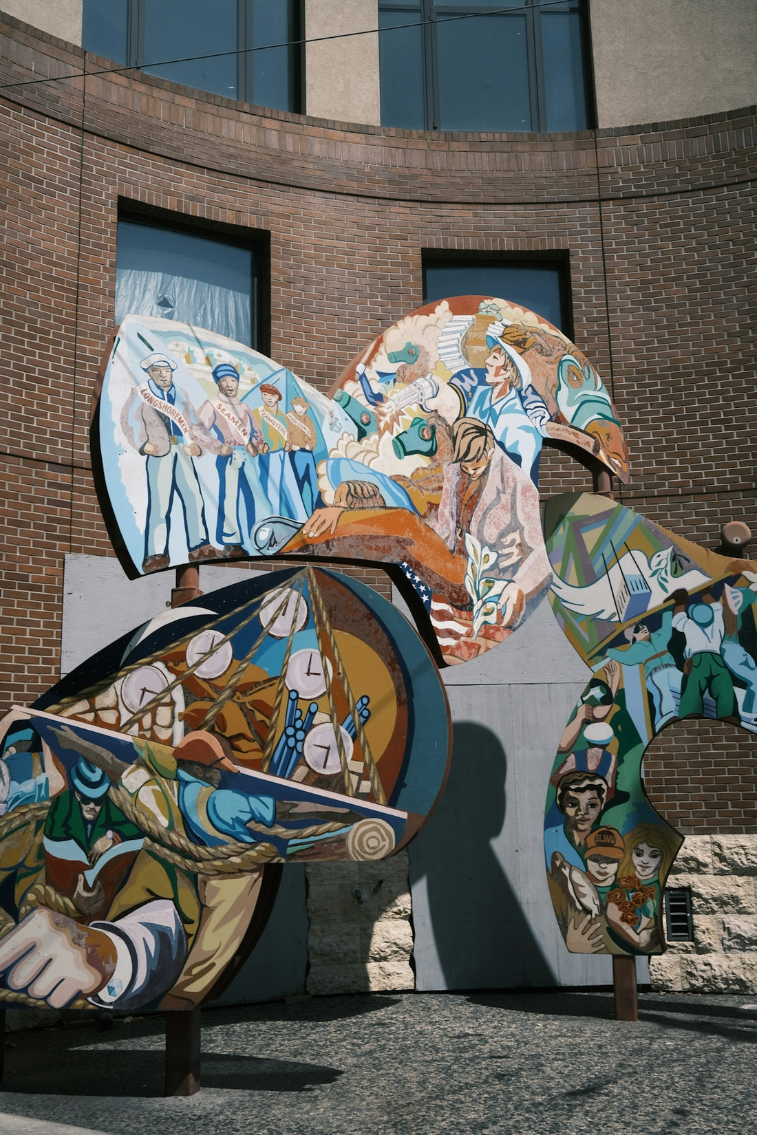 brown and white concrete building