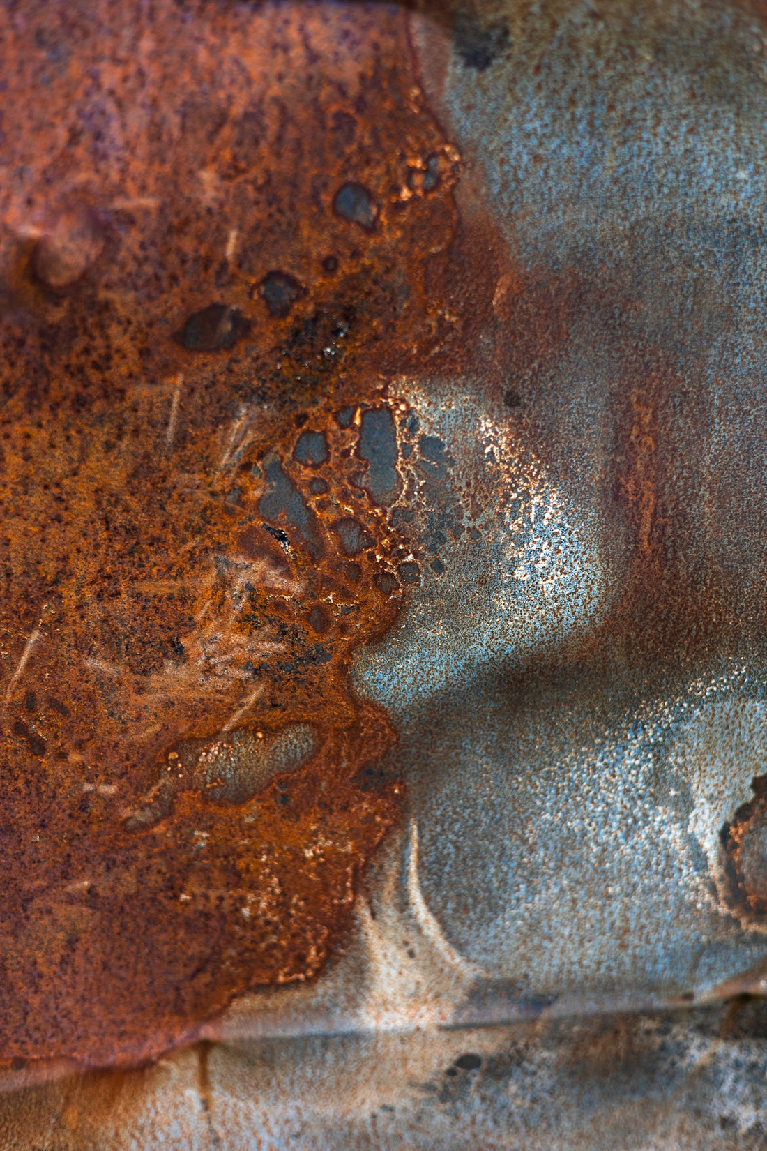 a close up of a rusted metal surface