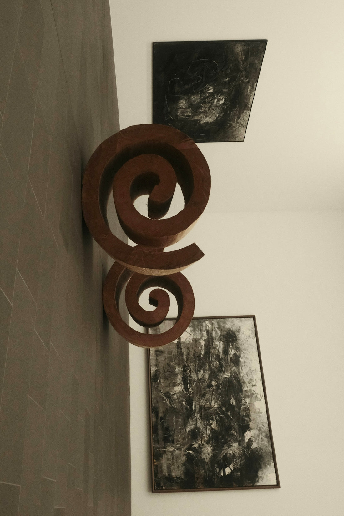 A picture of a wall hanging on the side of a wall