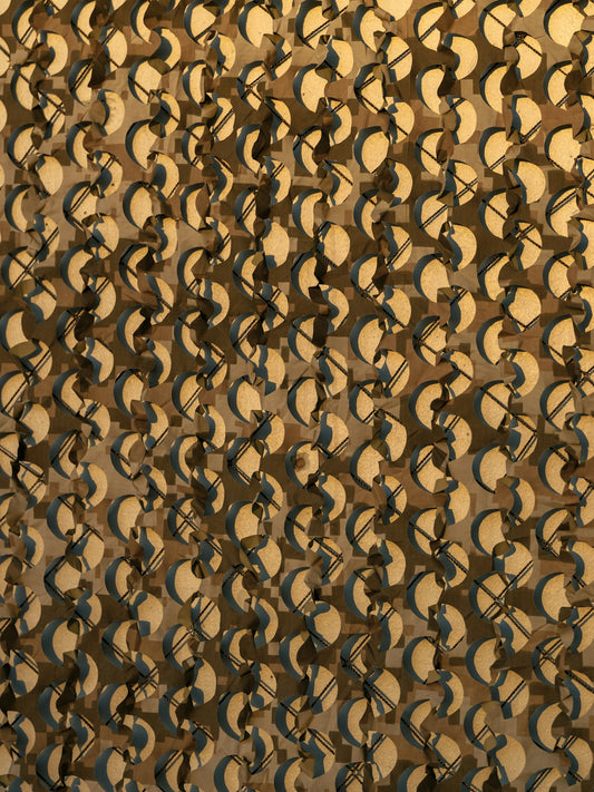 A close up of a wall with circles on it