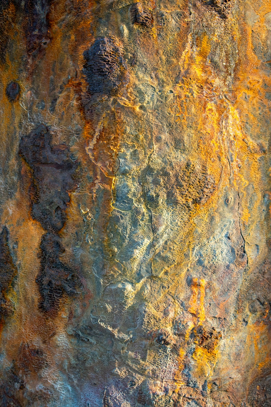 Rust shows a beautiful and intricate texture.