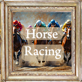 horse racing wall art